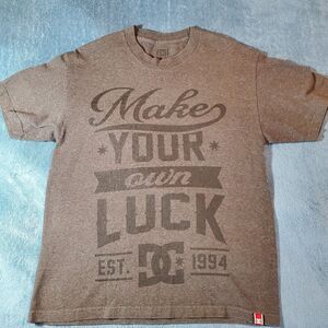 Vintage DC Rob Dyrdek T-Shirt Make Your Own Luck Gray size Large